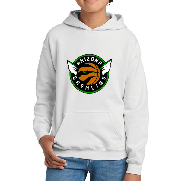 Arizona Gremlins Youth White Heavy Blend Hooded Sweatshirt Thumbnail
