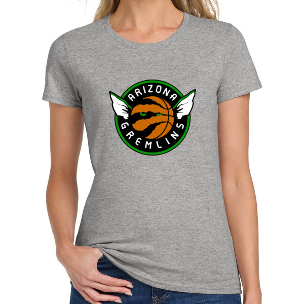 Arizona Gremlins Ladies Grey Heavy Cotton 100% Cotton T Shirt  Thumbnail
