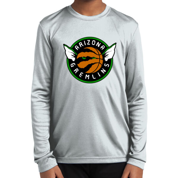 Arizona Gremlins Youth White Long Sleeve PosiCharge Competitor Tee Thumbnail